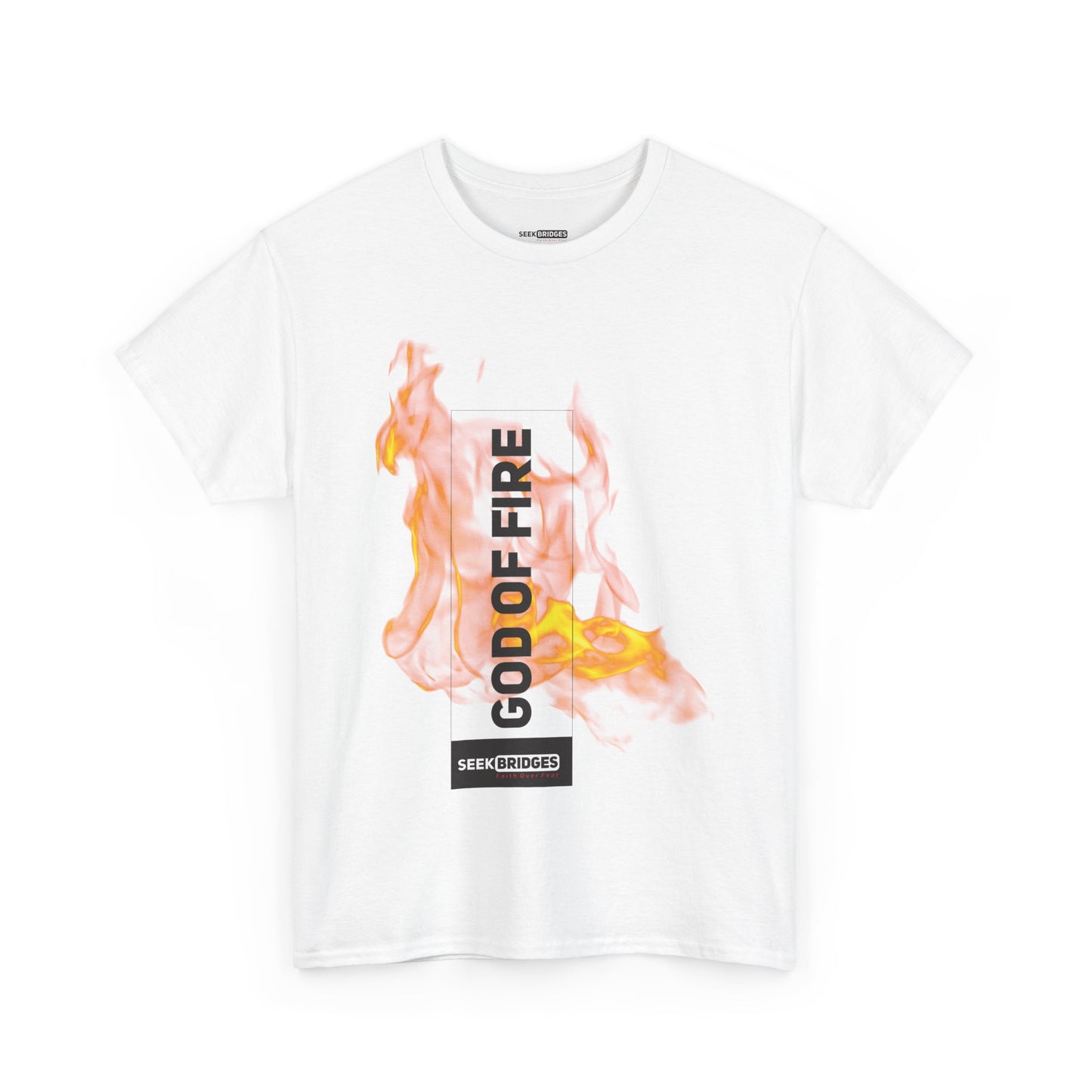 Unisex Heavy Cotton Tee - "God of Fire" Graphic Tee - Trendy & Versatile