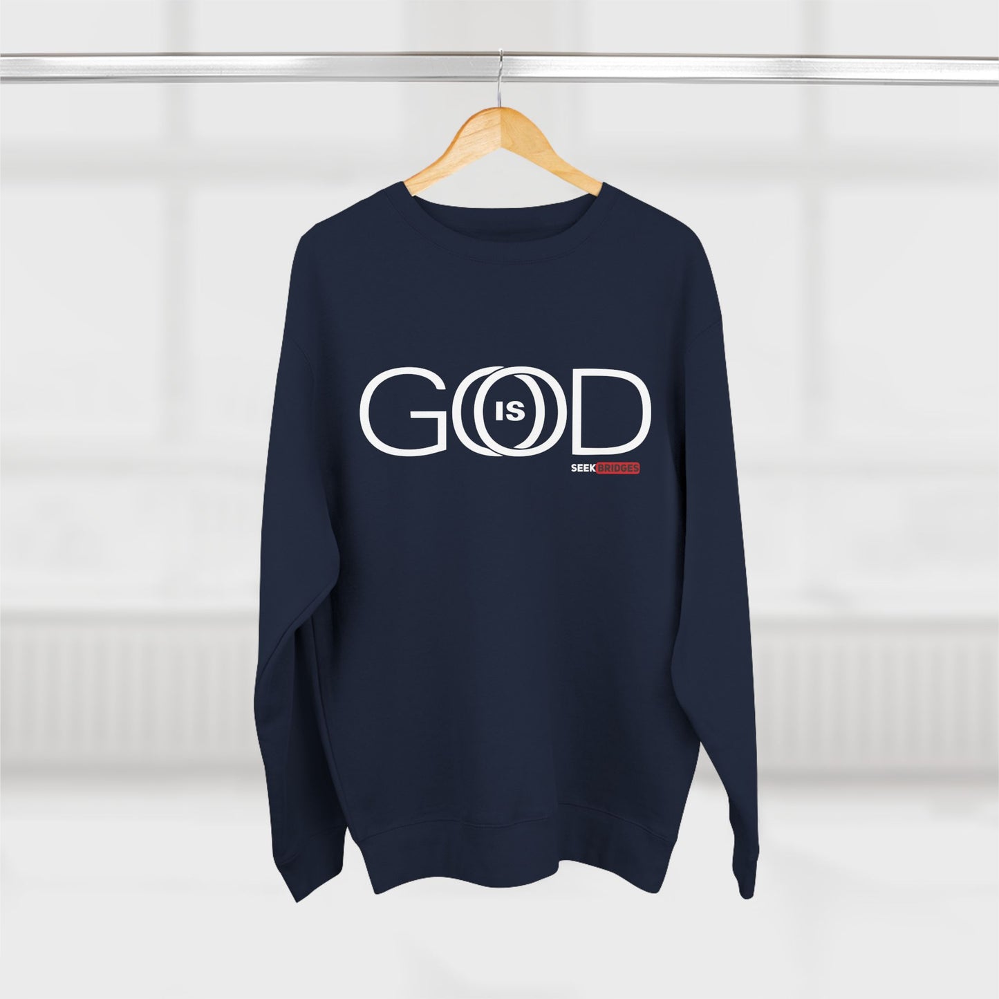 Crewneck Sweatshirt - "GOD is GOOD" Inspirational Apparel