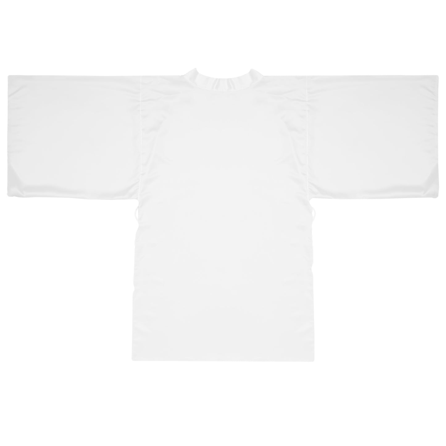 Elegant White Long Sleeve Kimono Robe for Relaxation and Spa Days