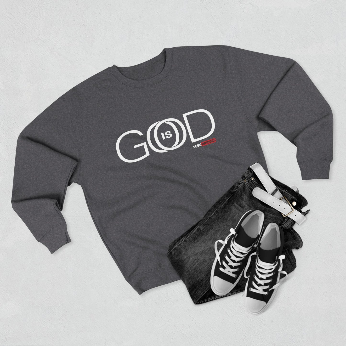 Crewneck Sweatshirt - "GOD is GOOD" Inspirational Apparel