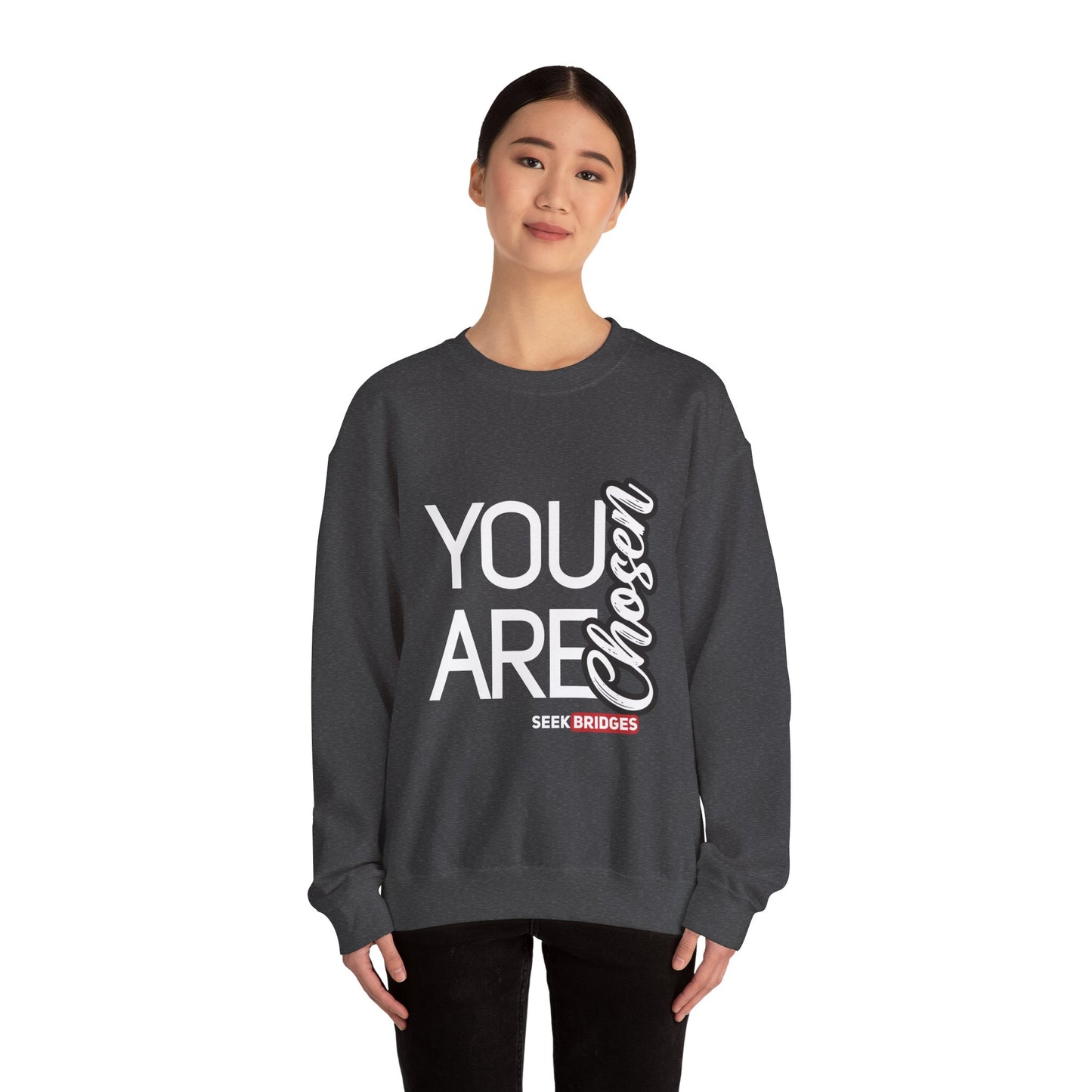 Inspirational Unisex Crewneck Sweatshirt - "You Are Chosen"