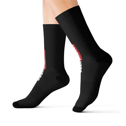 Inspirational Green Sublimation Socks - 'Seek Bridges' - Motivational Gift for Friends and Family