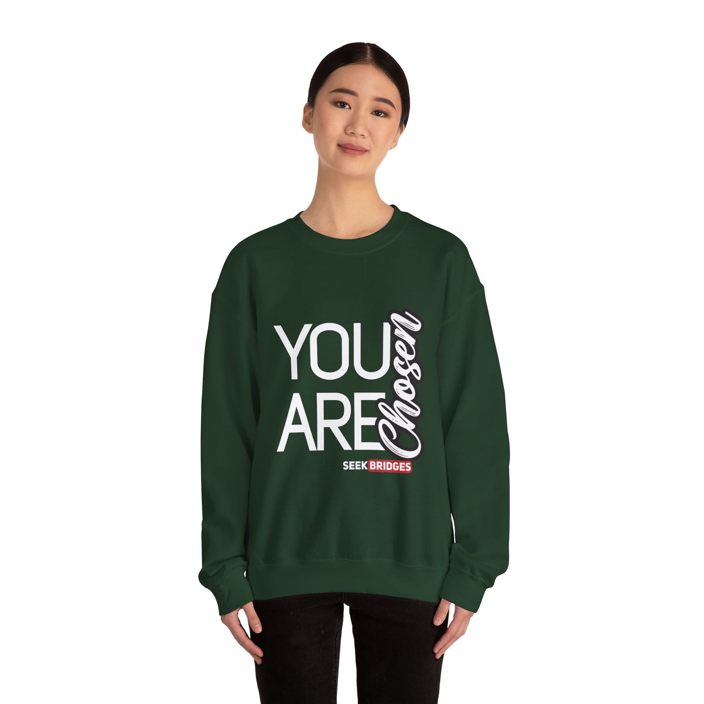 Inspirational Unisex Crewneck Sweatshirt - "You Are Chosen"