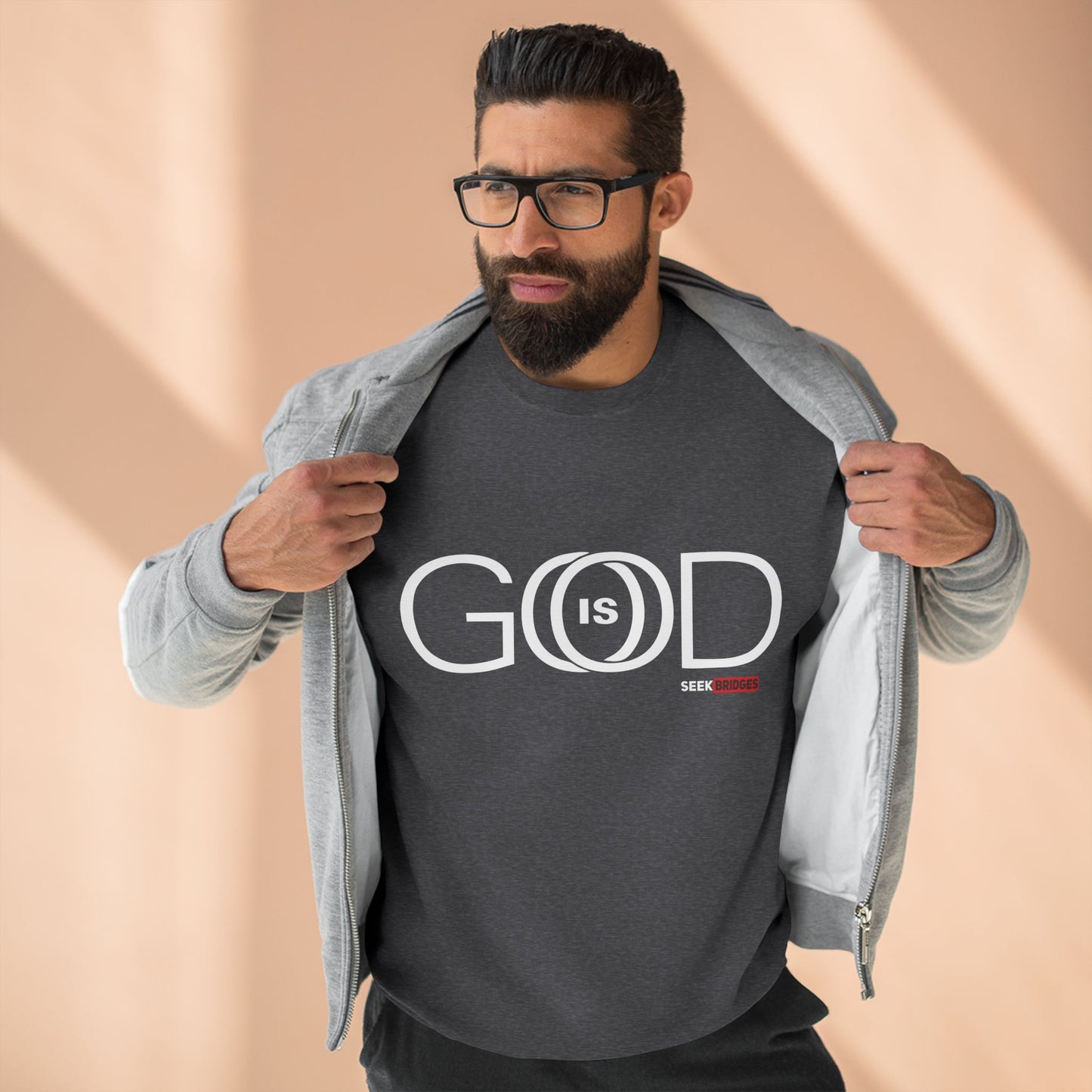 Crewneck Sweatshirt - "GOD is GOOD" Inspirational Apparel