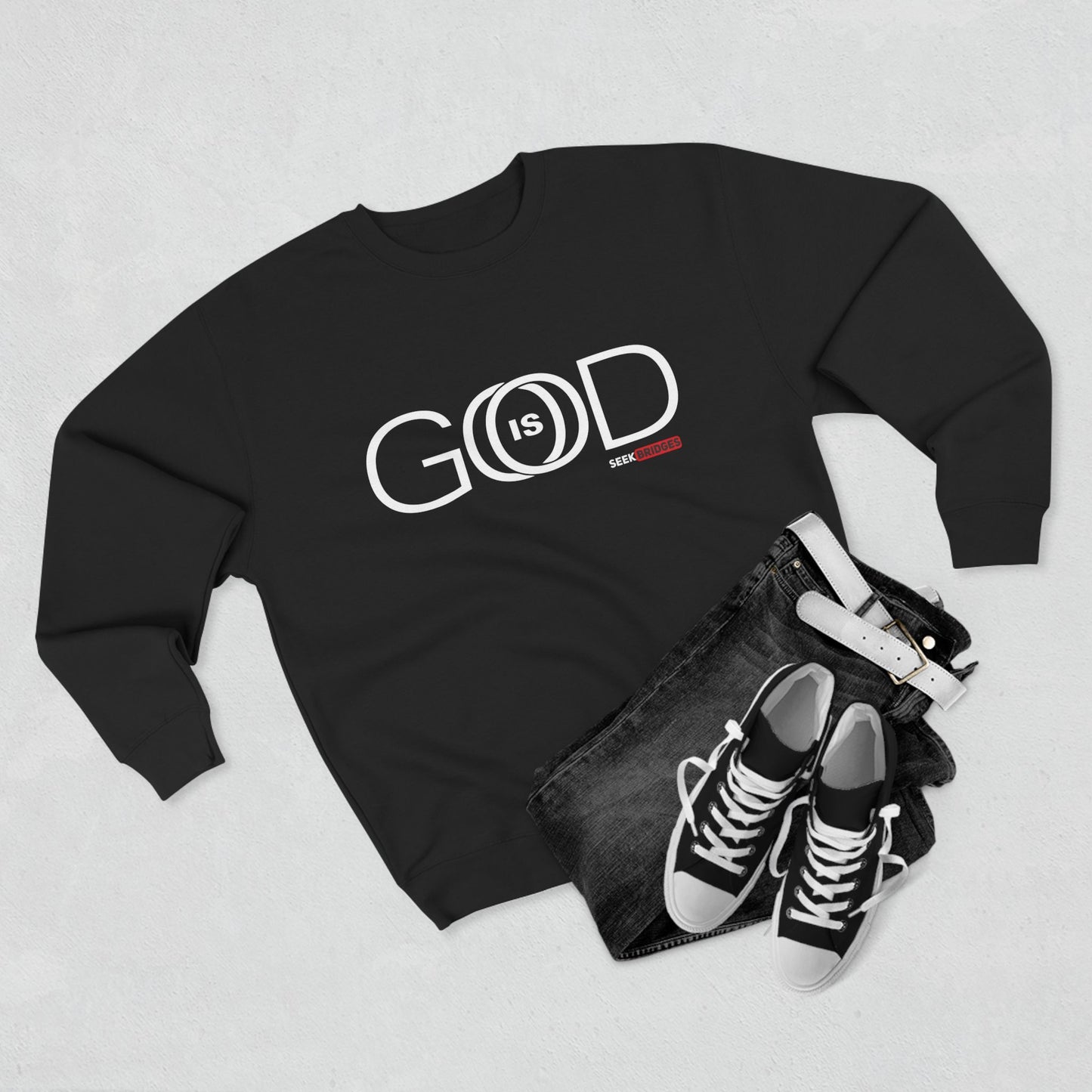 Crewneck Sweatshirt - "GOD is GOOD" Inspirational Apparel