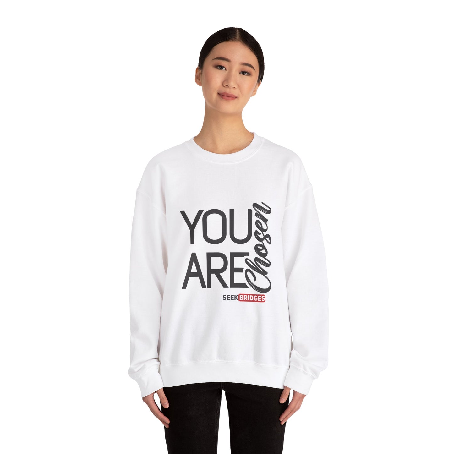 Inspirational Unisex Crewneck Sweatshirt - "You Are Chosen"