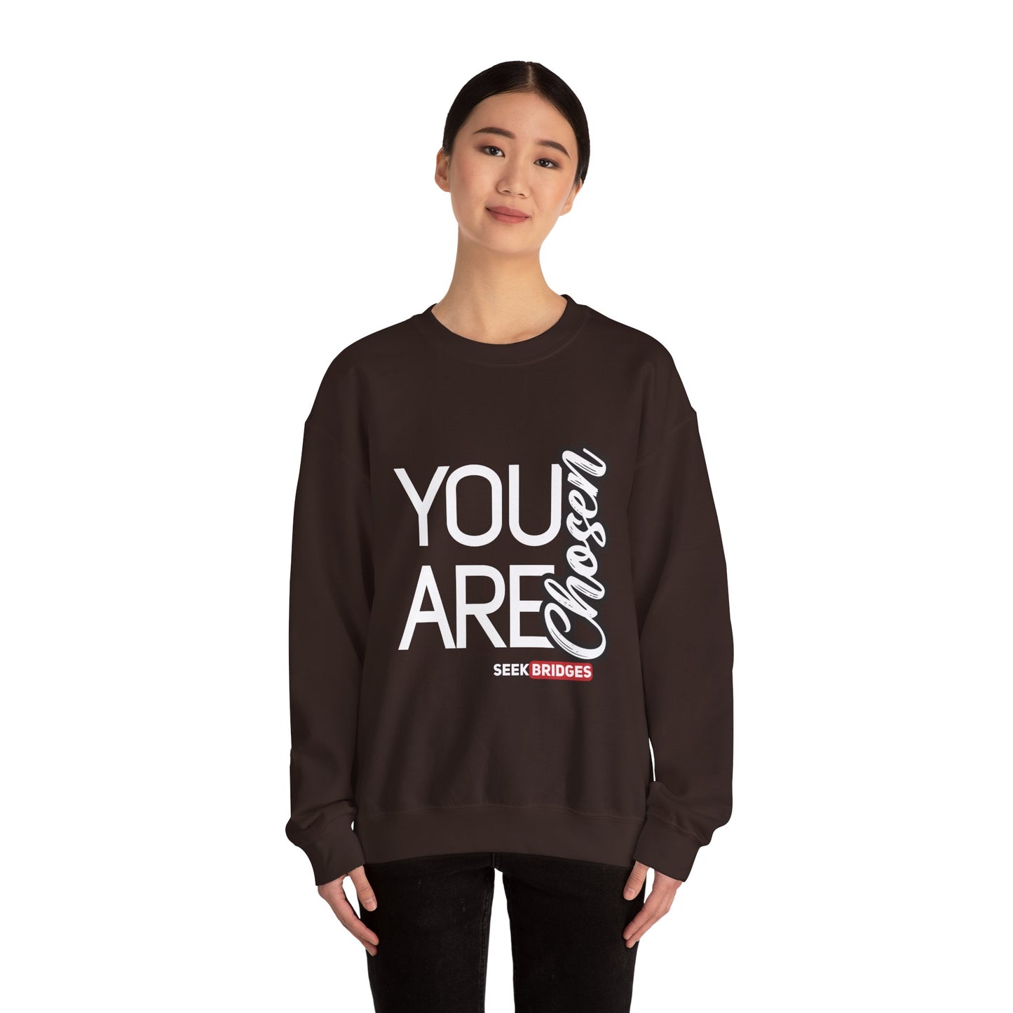 Inspirational Unisex Crewneck Sweatshirt - "You Are Chosen"