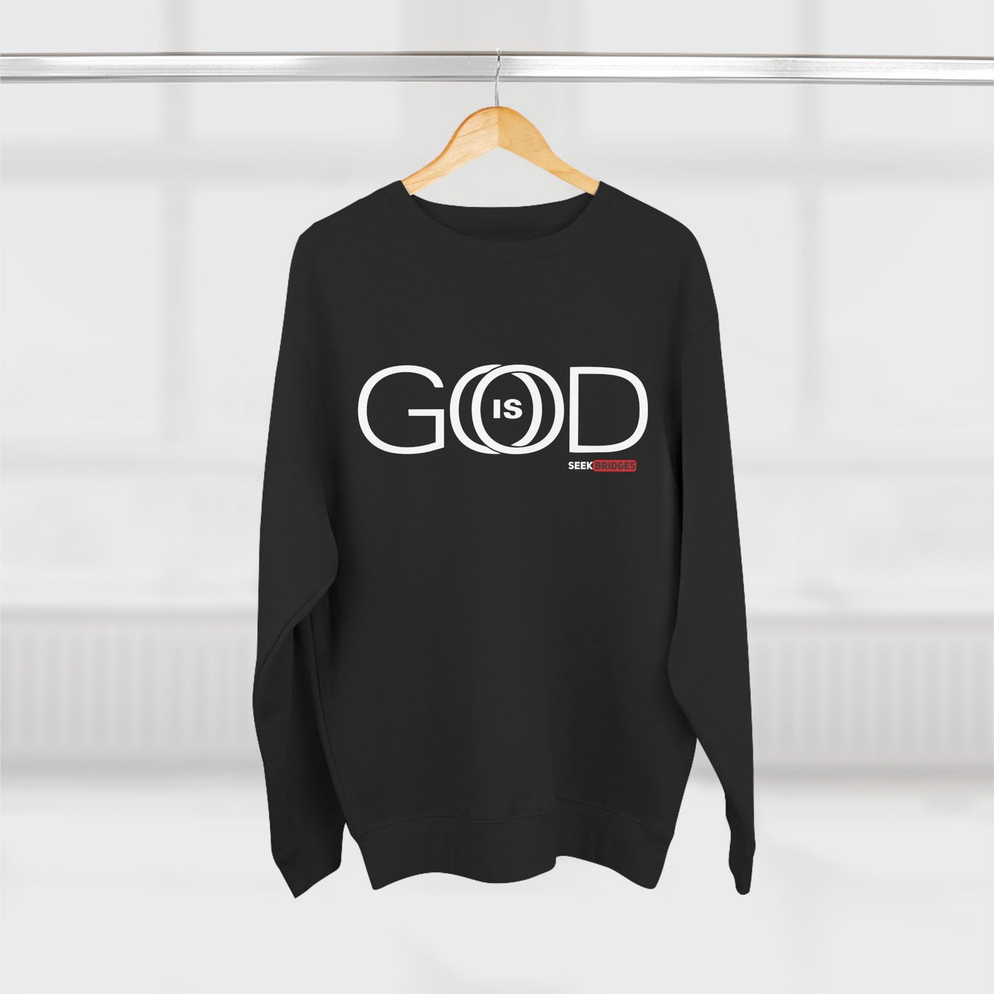 Crewneck Sweatshirt - "GOD is GOOD" Inspirational Apparel