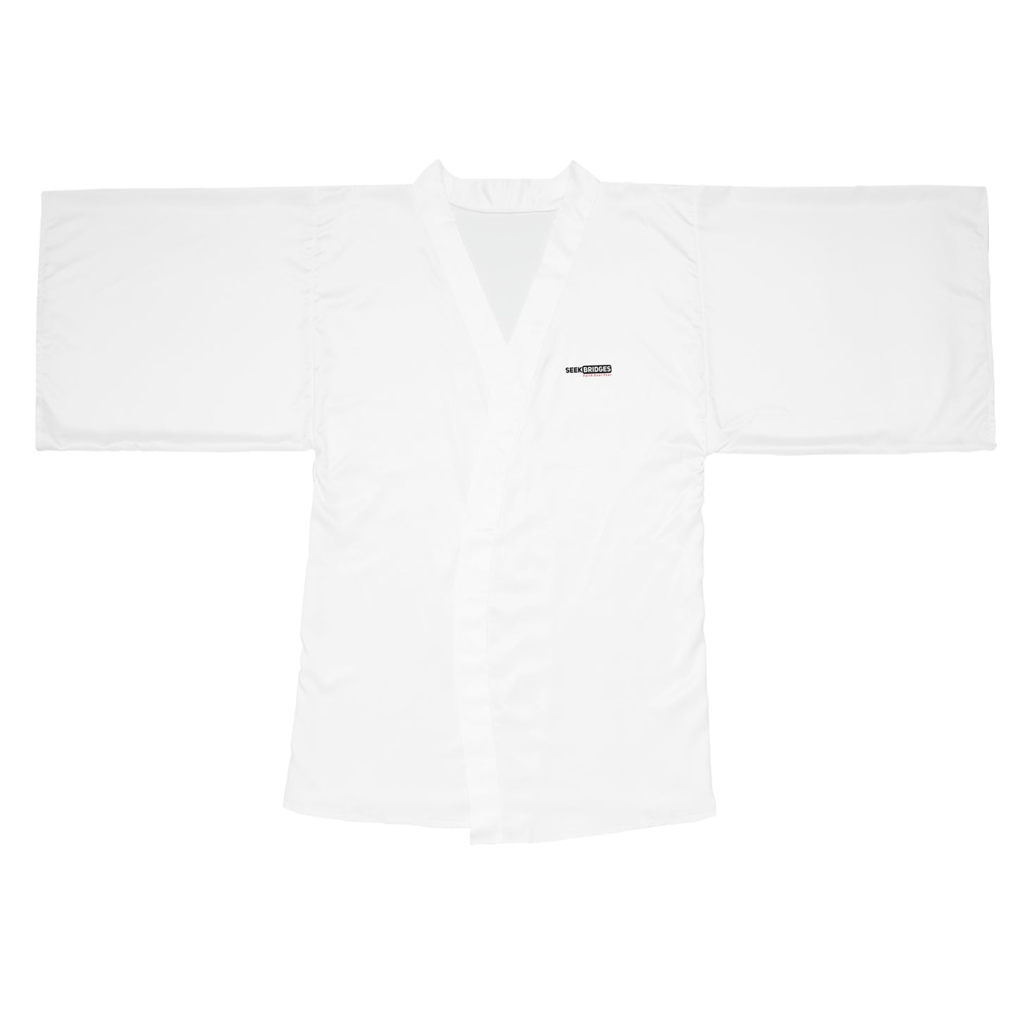 Elegant White Long Sleeve Kimono Robe for Relaxation and Spa Days