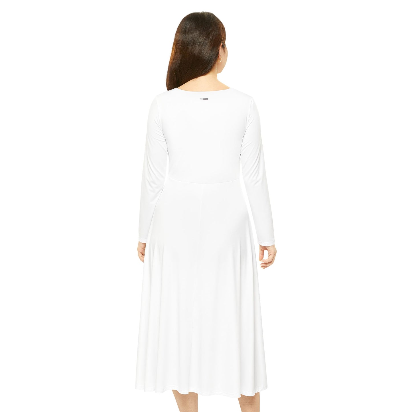 Elegant Women's Long Sleeve Dance Dress - Perfect for Classes and Performances